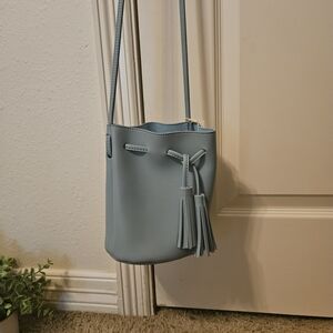 Stylish Blue Tassel Crossbody Bag